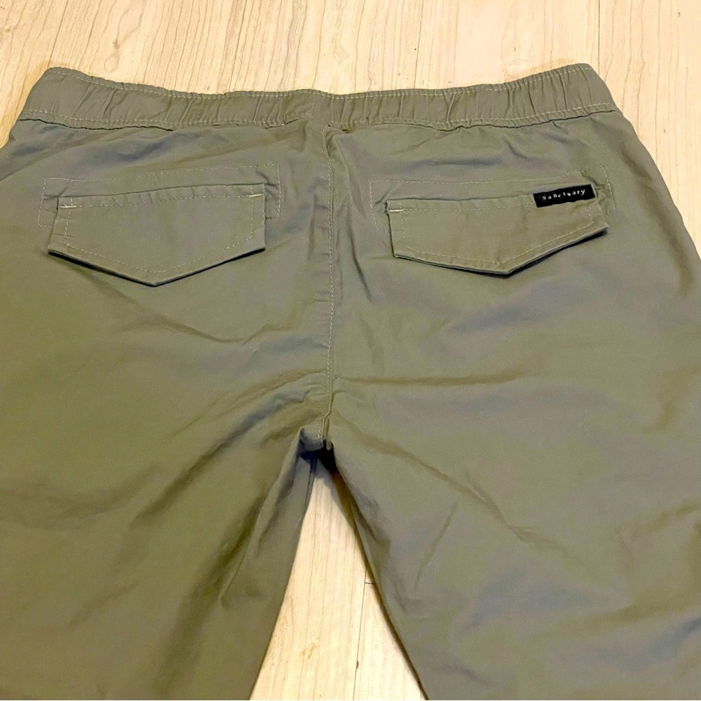 Sanctuary Pants Green Army Size 27 Slim Fit with Elastic Waistband - Picture 9 of 15